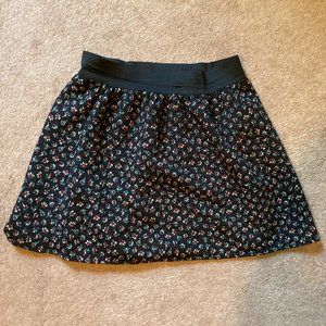 Quilted Ditsy Floral Mini Skirt